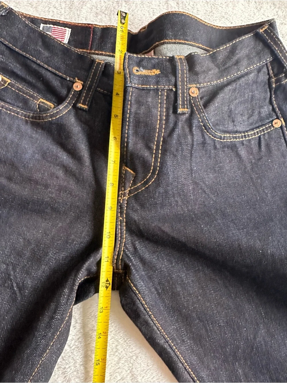 True Religion Mens Black Denim Dark Wash 5-Pocket Design Skinny Jeans Size 28